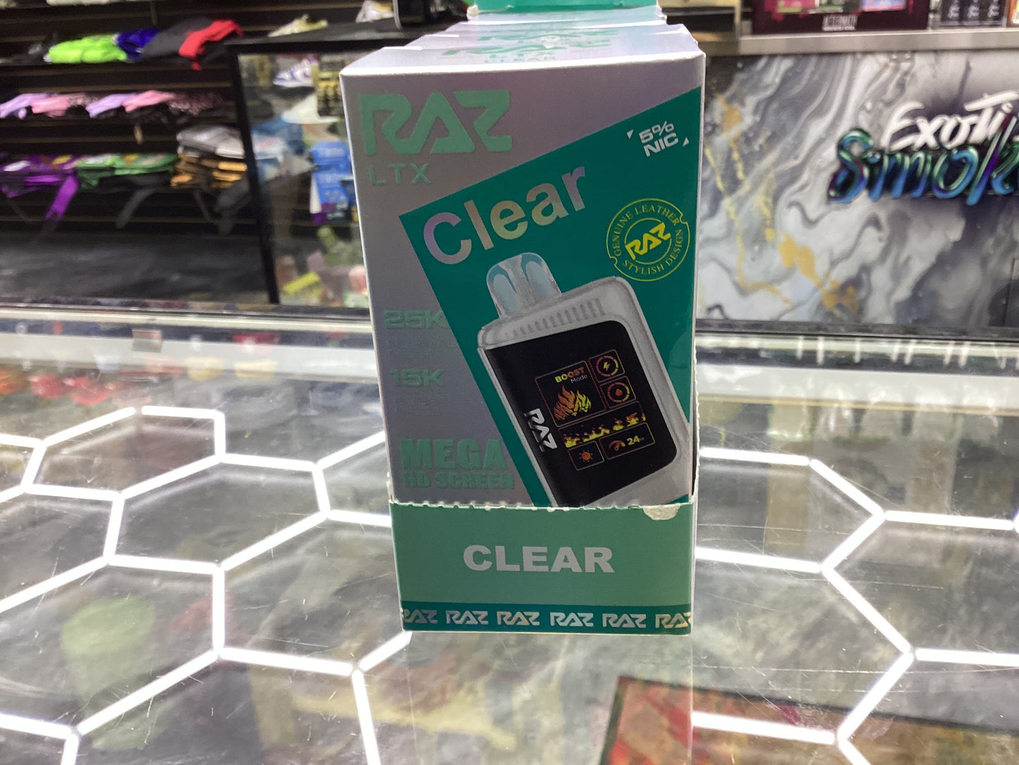 Raz dc25000 ltx 25k puffs clear