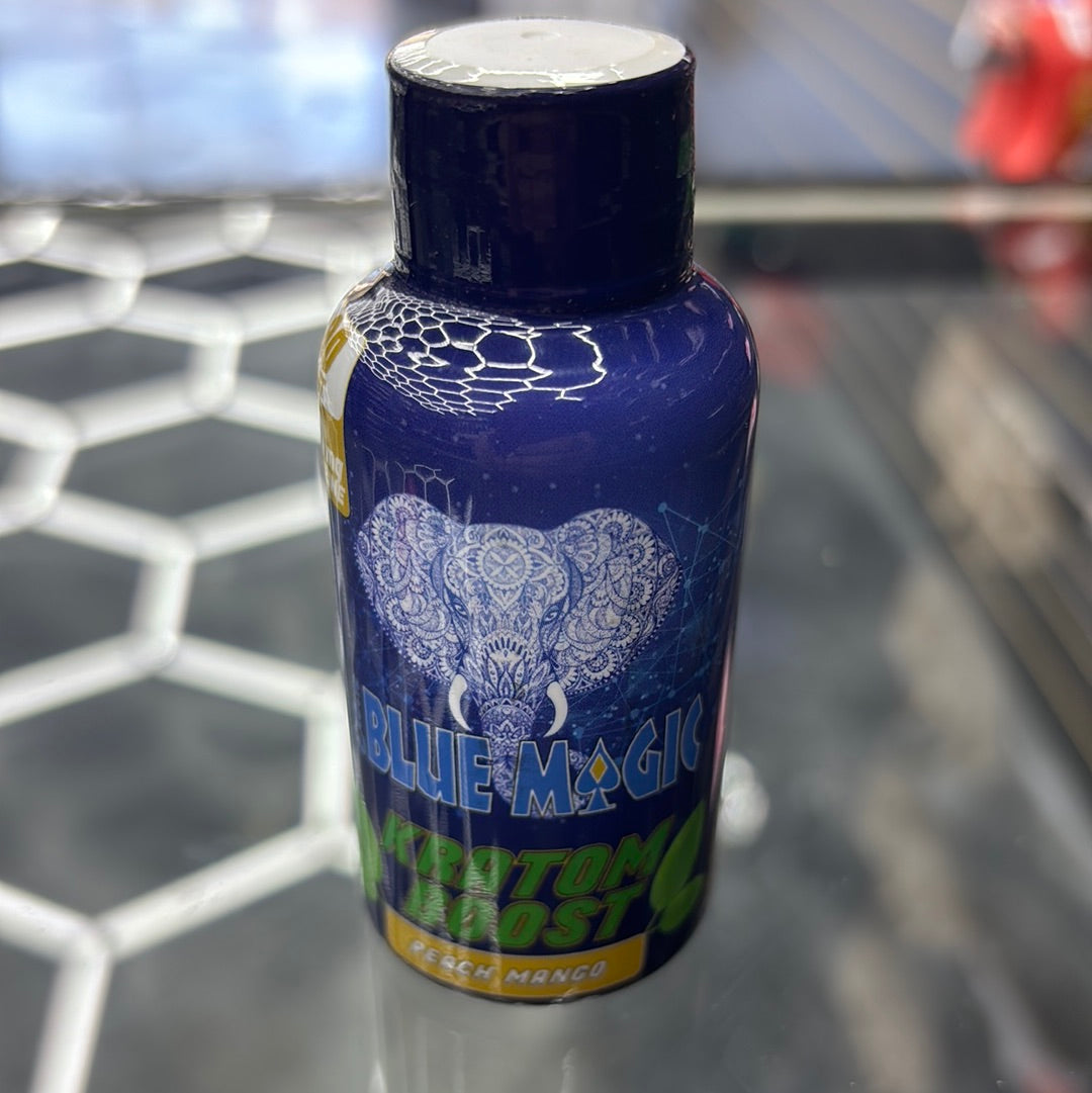 Blue Majic Kratom boost, peach mango