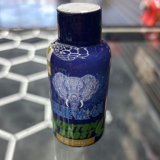 Blue Majic Kratom boost, peach mango