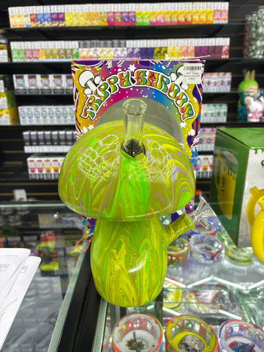 Mushroom 8’ water pipe glass