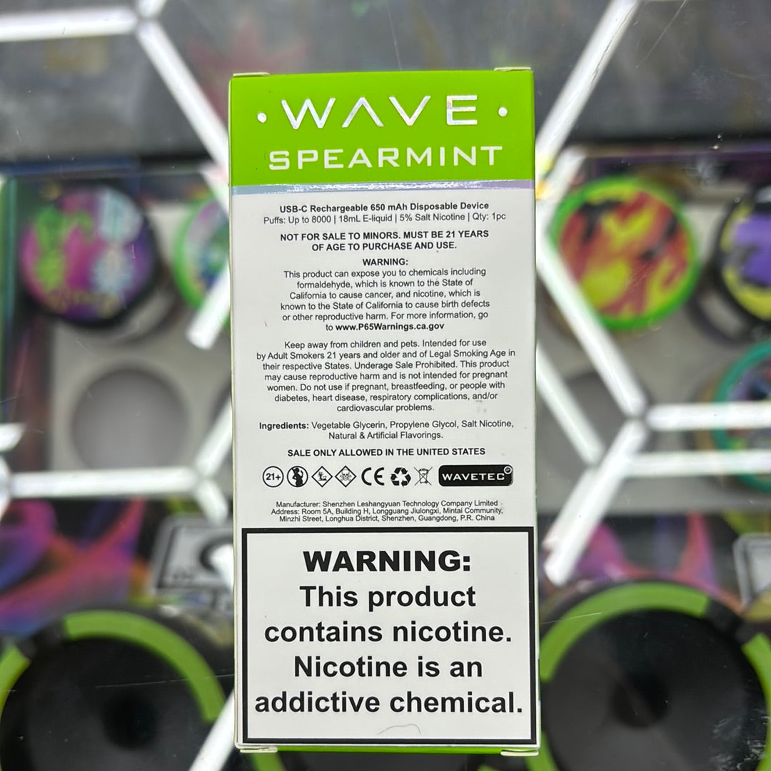 Wave peppermint 8000 puffs