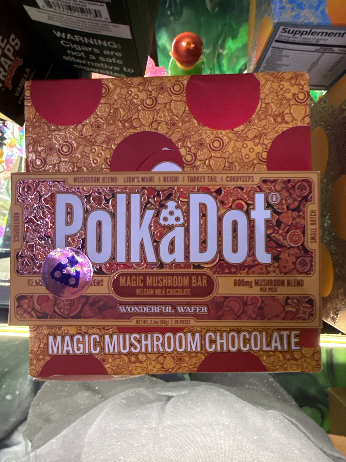 Polkadot Belgian milk chocolate wonderful wafer
