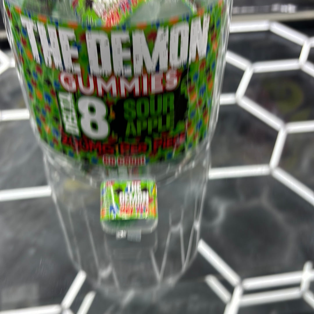 The demon gummy’s sour apple 200 mg per piece