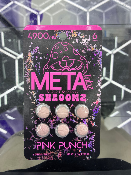 Meta tabz nootropic shroomz 6ct pink punch 4900mg