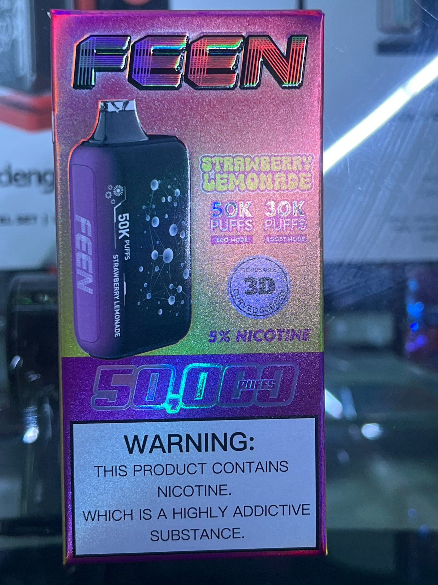 FEEN 50k puffs strawberry lemonade