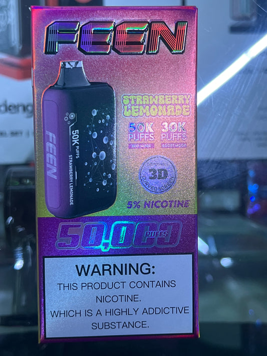 FEEN 50k puffs strawberry lemonade