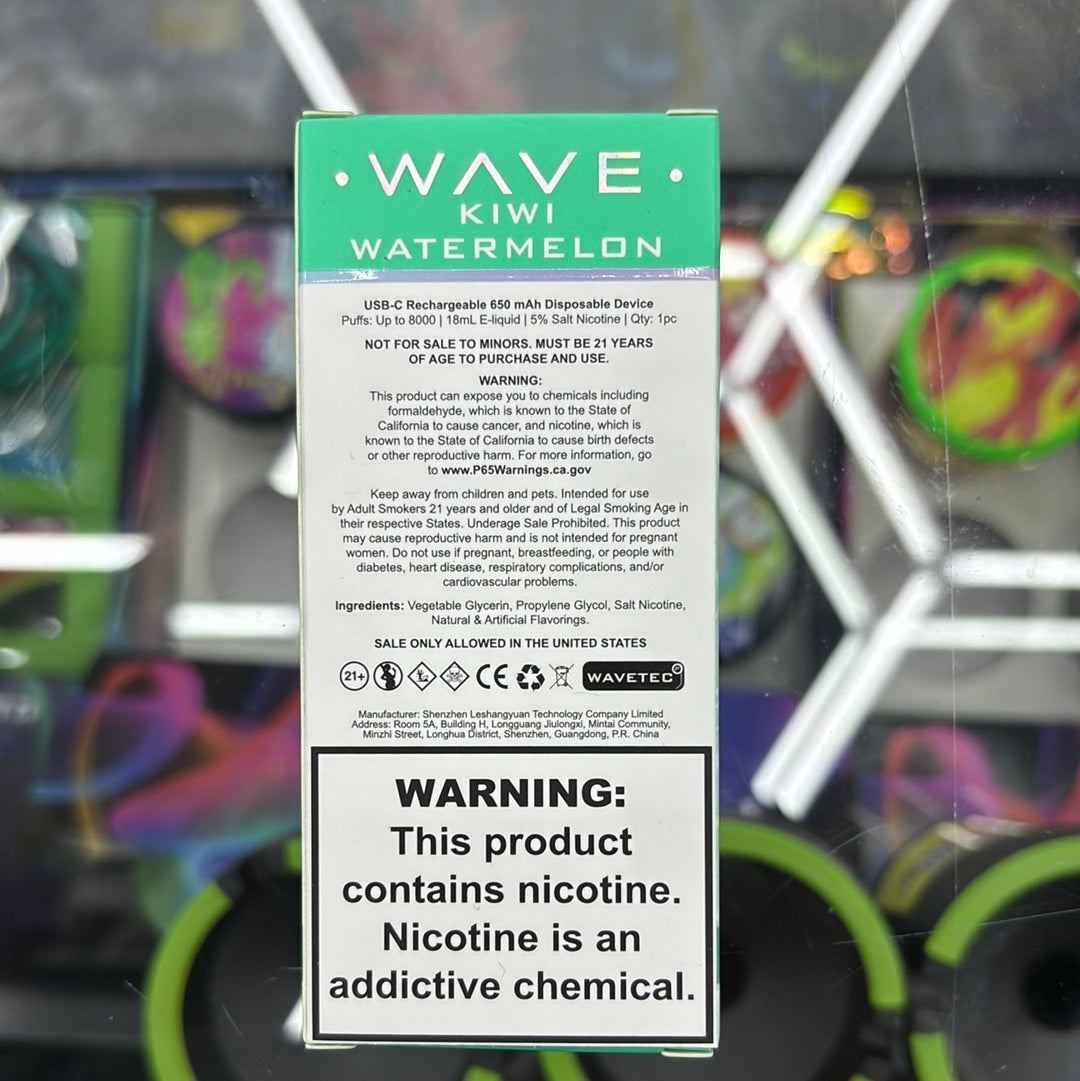 Wave kiwi, watermelon, 8000 puffs