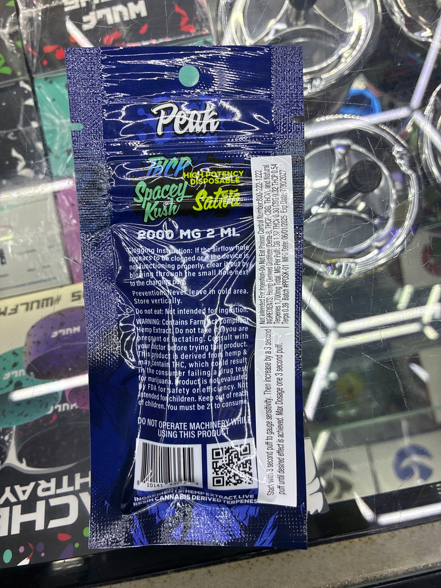 Peak thcp sativa spacey kush sativa 2g