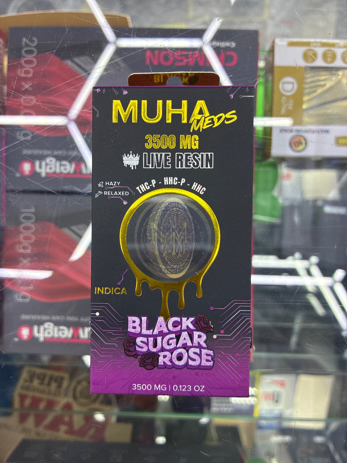 Muha meds 3500mg melted diamonds Black sugar rose indica