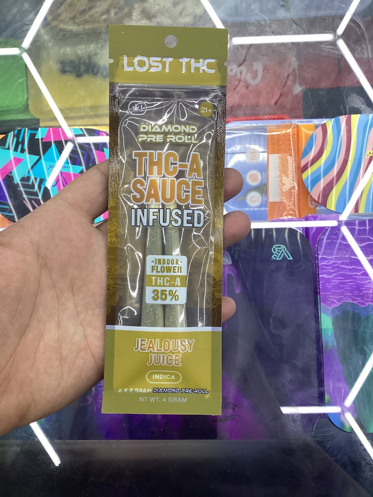 Lost thc-a pre-rolls, thca sauce, infuse jealousy juice