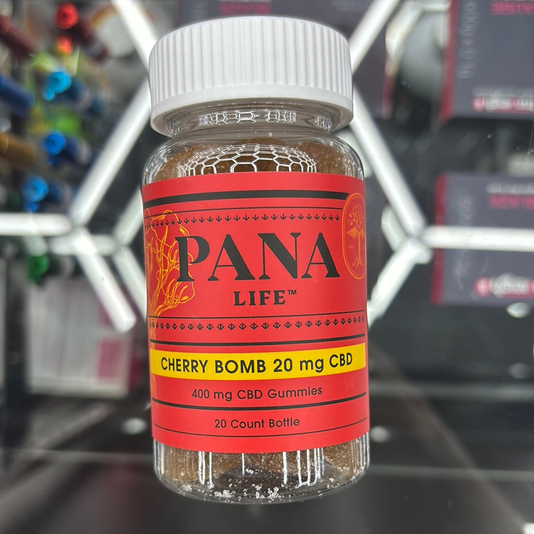 Pana life cherry bomb 20mg cbd 400mg cbd gummies