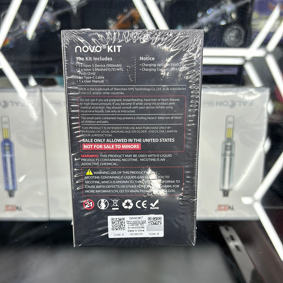 Smok novo 5 kit fluid black gray