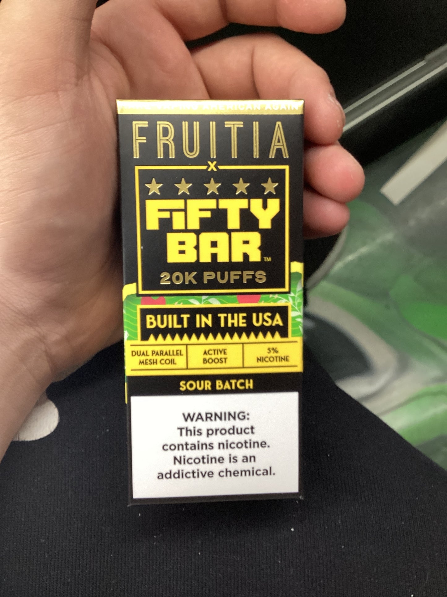 Fifty bar 20K puff sour batch