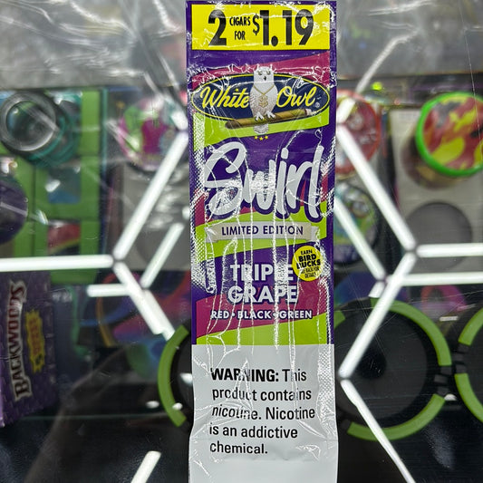 White owl swirl limited, edition, triple grape cigars