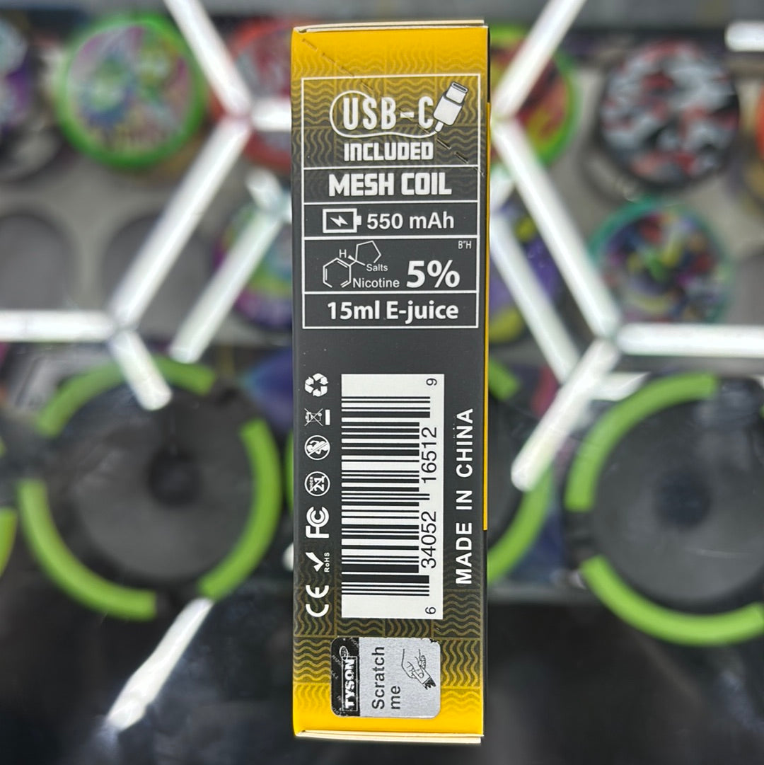 Tyson, round 2 melonhead , 7000 hits