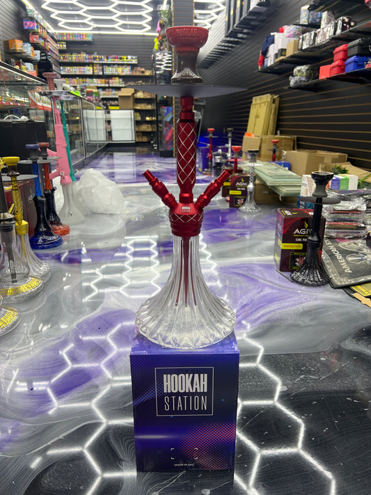 Hookah station dual red