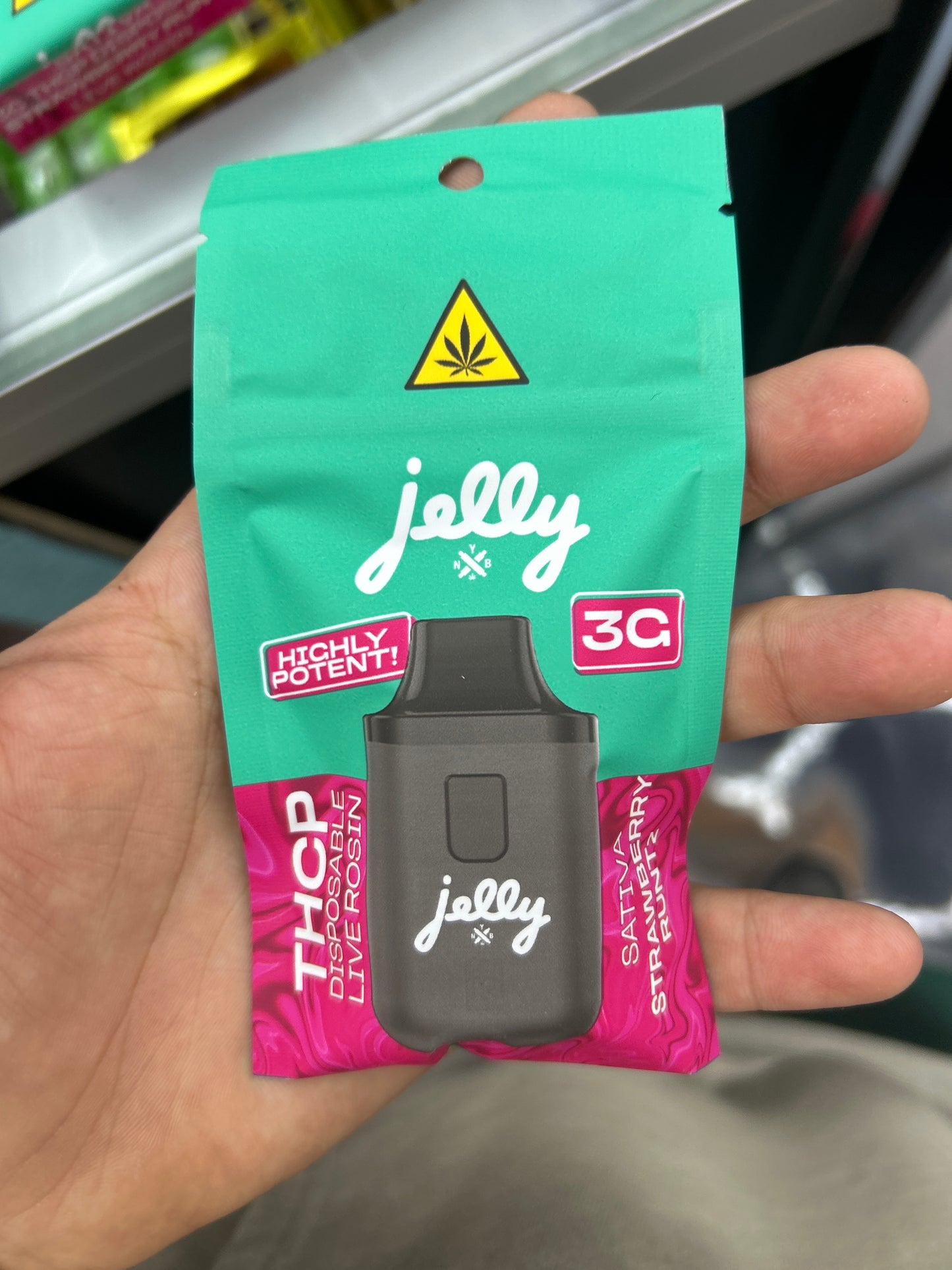Jelly thcp live rosin disposable 3g strawberry runtz sativa