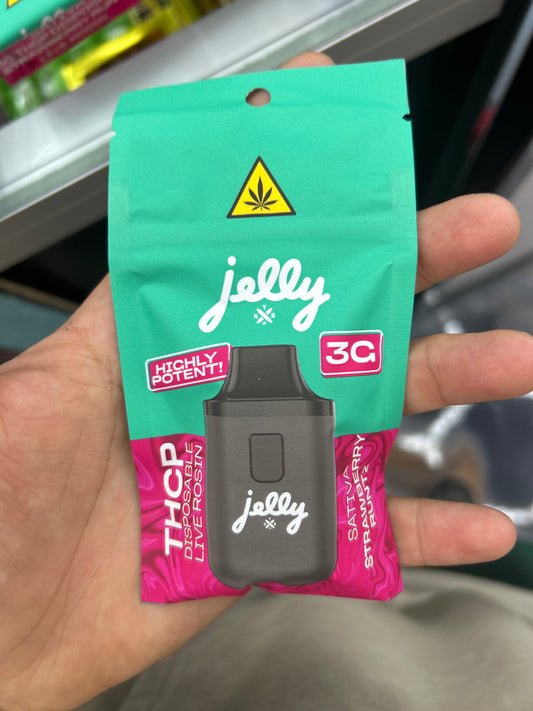 Jelly thcp live rosin disposable 3g strawberry runtz sativa