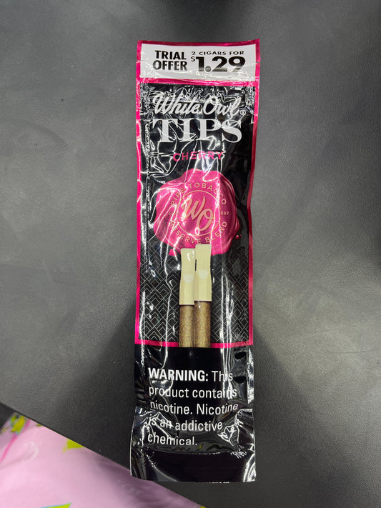 White oul cherry tips