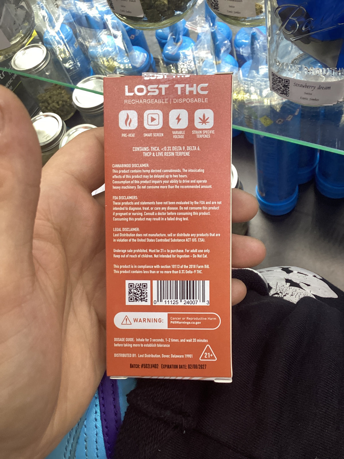 Lost thc melted diamonds 3g strawberry dream sativa