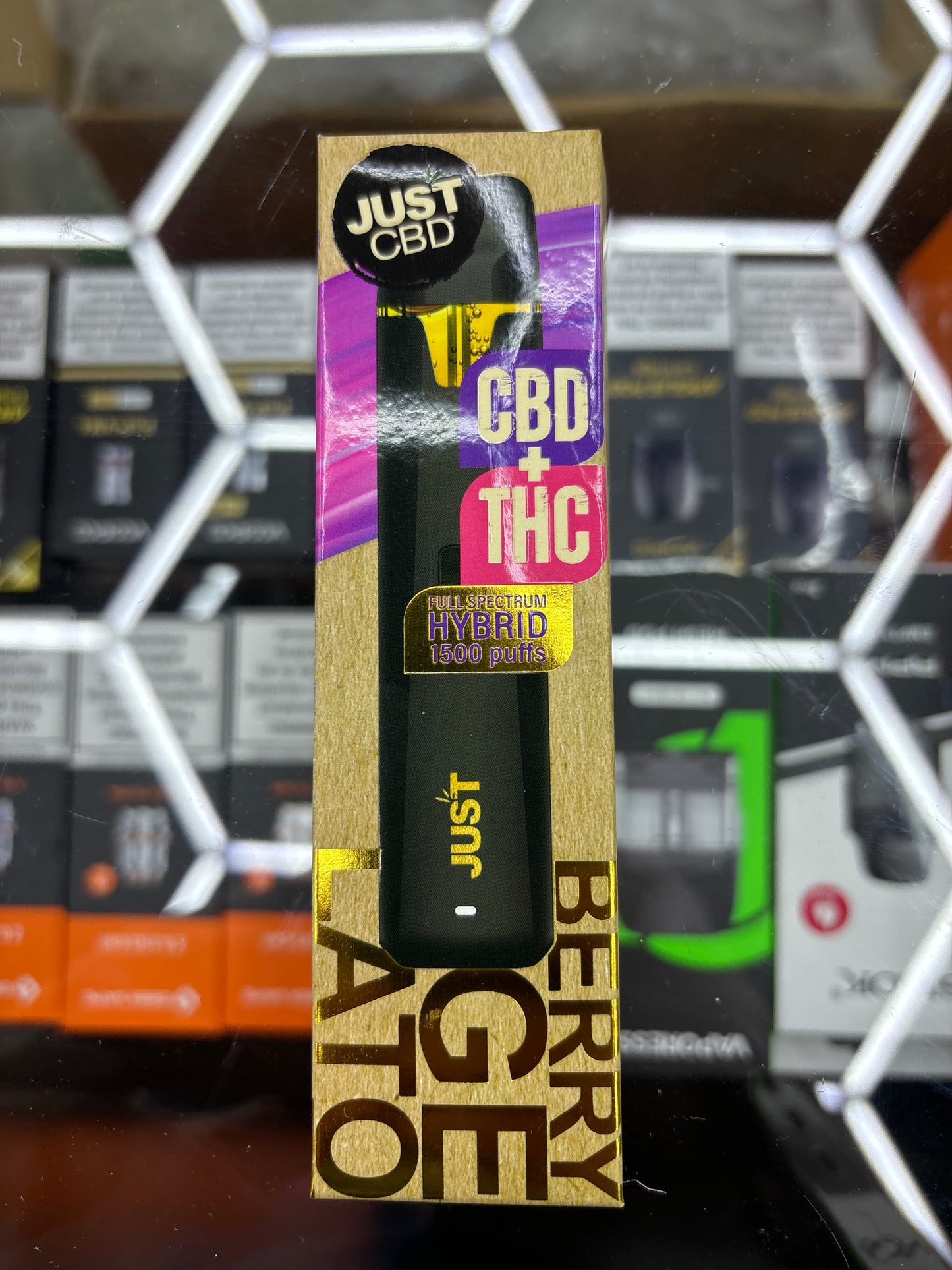 Just CBD 1500 puffs live resin berry gelato hybrid