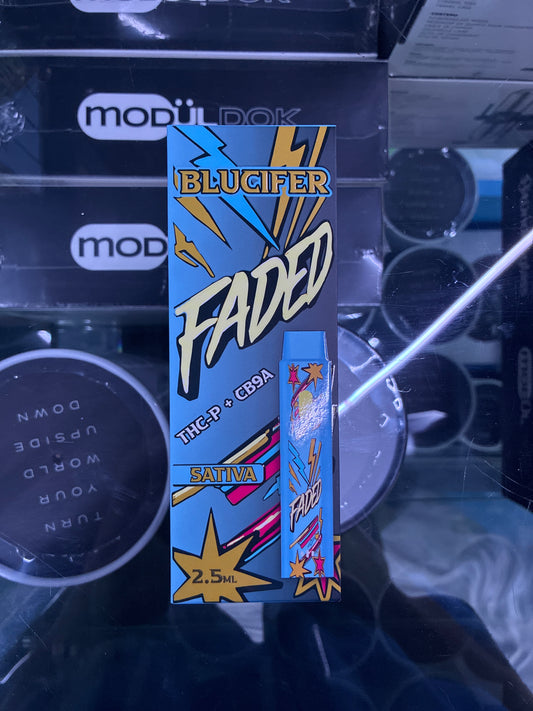 Faded thc-p + cb9a 2.5ml disposable sativa bluecifer
