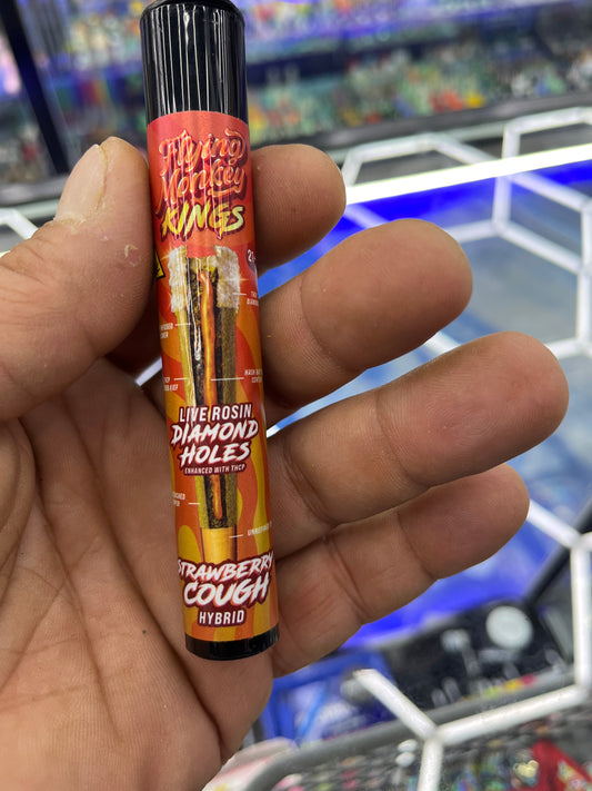 Flying monkey  live rosin diamond holes strawberry cough hybrid