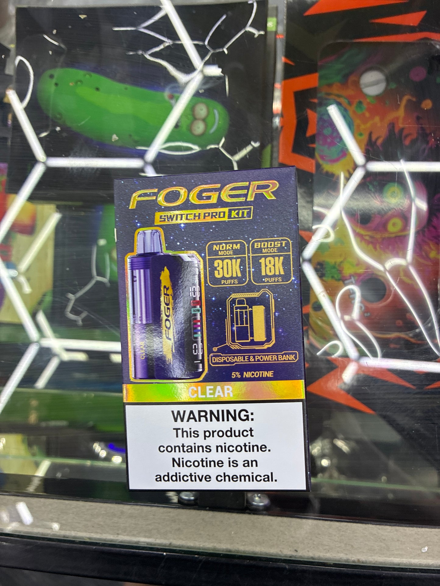 Fogger switch pro disposable kit 30k puffs clear