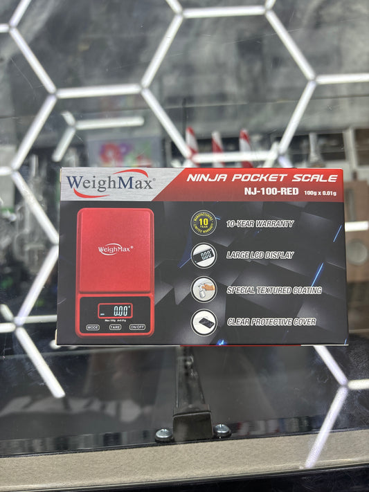 Weighmax ninja pocket scale NJ 100 red