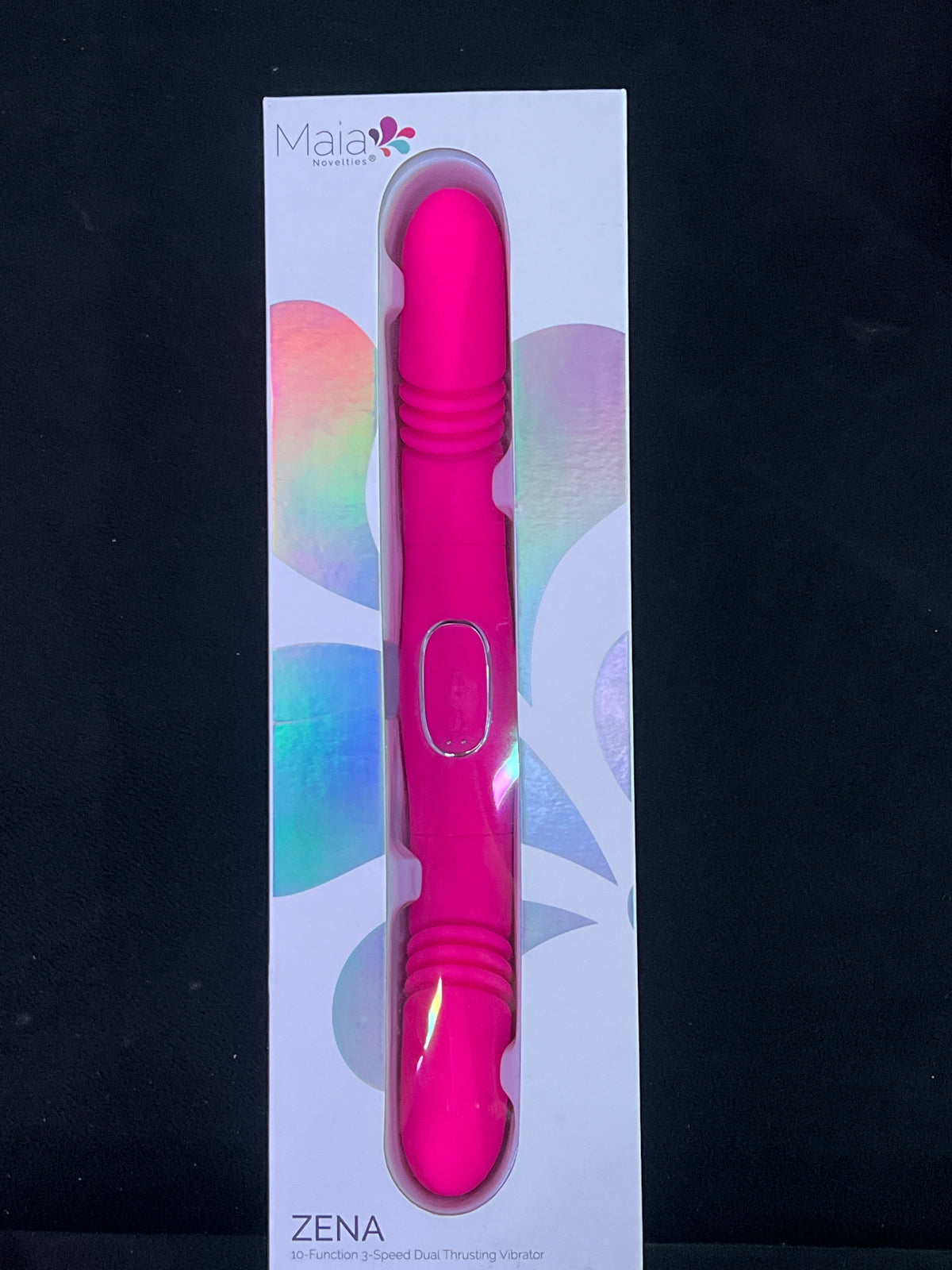 ZENA PINK 10-Function 3-Speed Dual Thrusting Vibrating Dildo pink