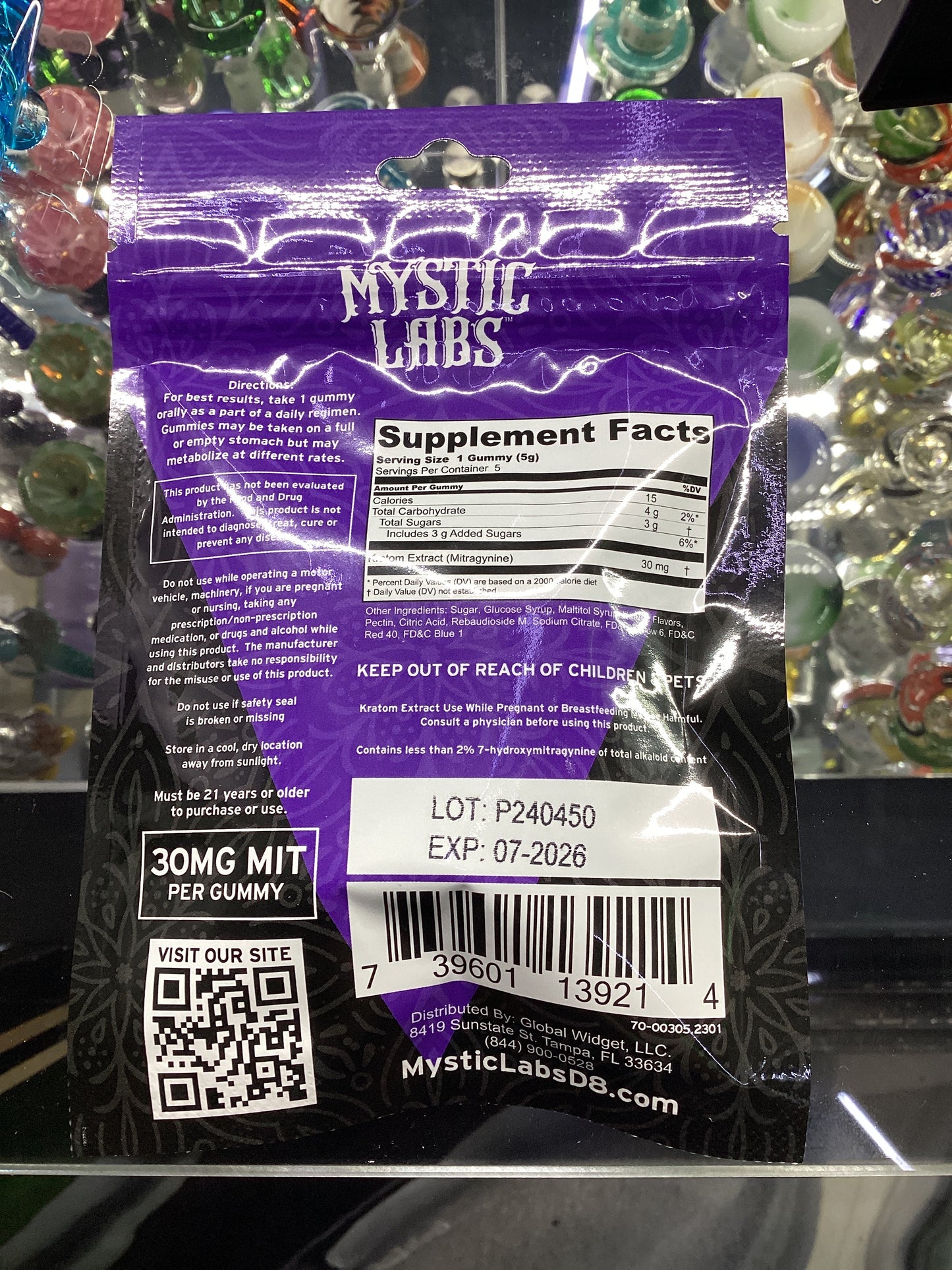 Mystic labs kratom extract gummies mixed berry magic 150 MIT 5 count