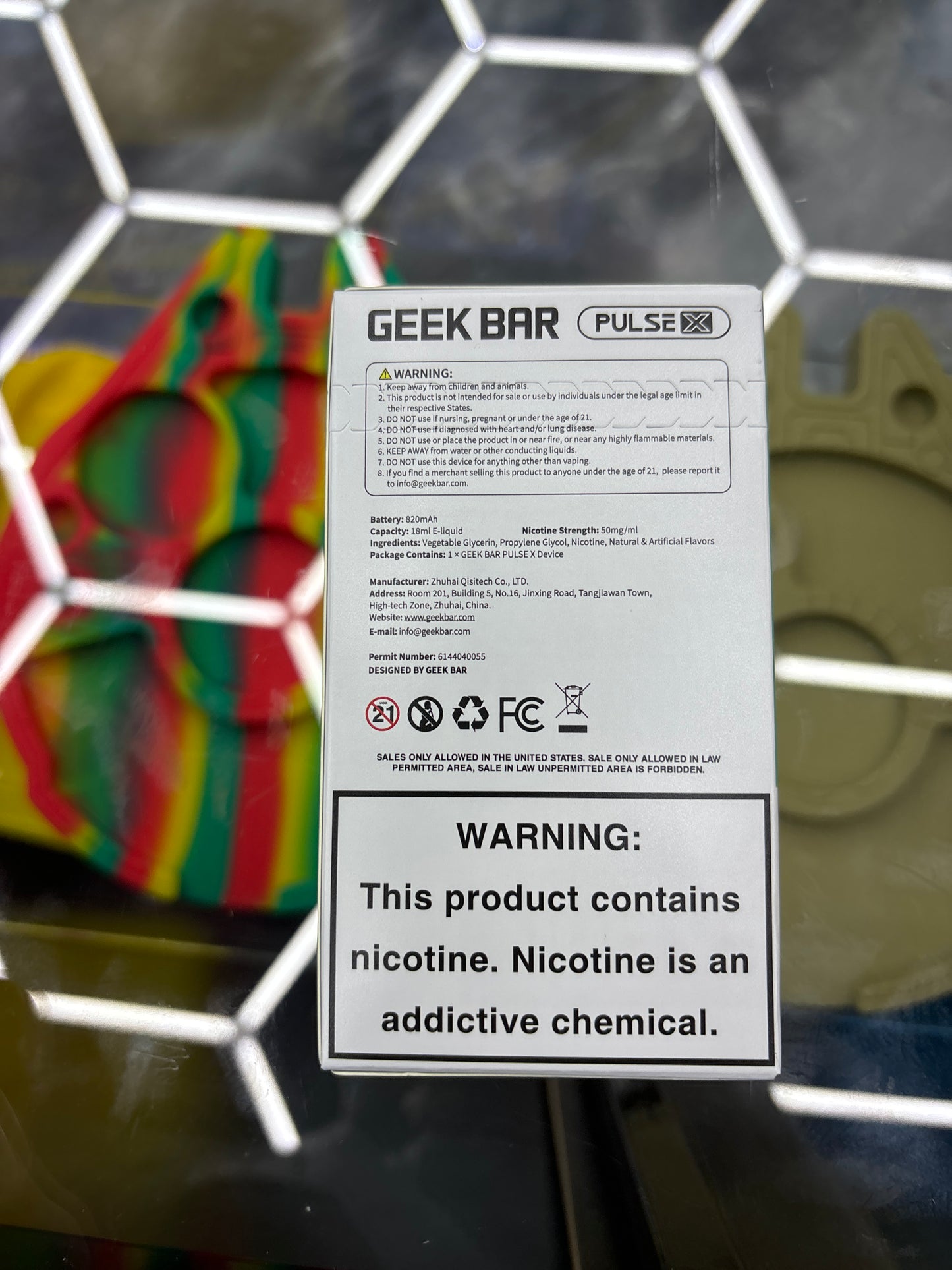 Geek bar pulse x sour mango pineapple