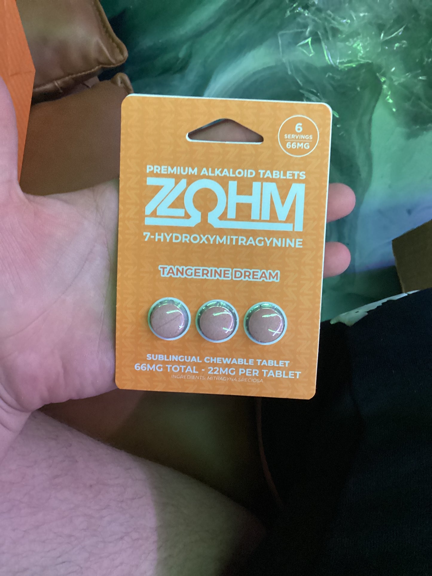7 ohm 7 hydroxy tablets tangerine dream 22mg