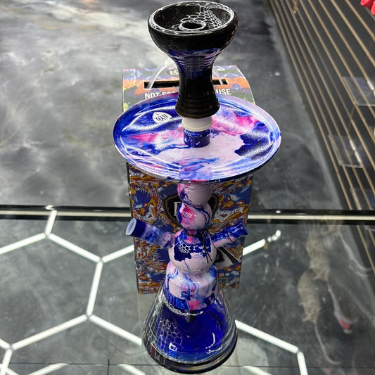 B.y.o colorful, smoky, purple, pink, and blue hookah