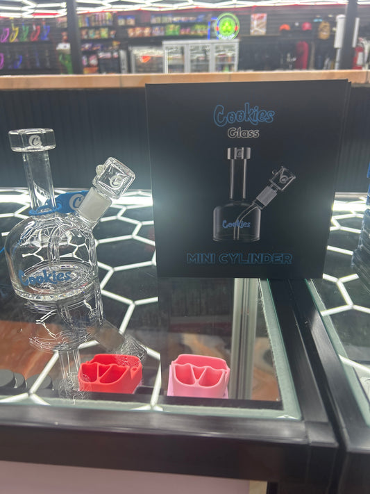 Cookies glass mini cylinder water pipe
