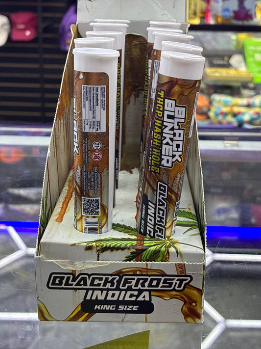 Black bunker thcp hash hole 2g black frost indica