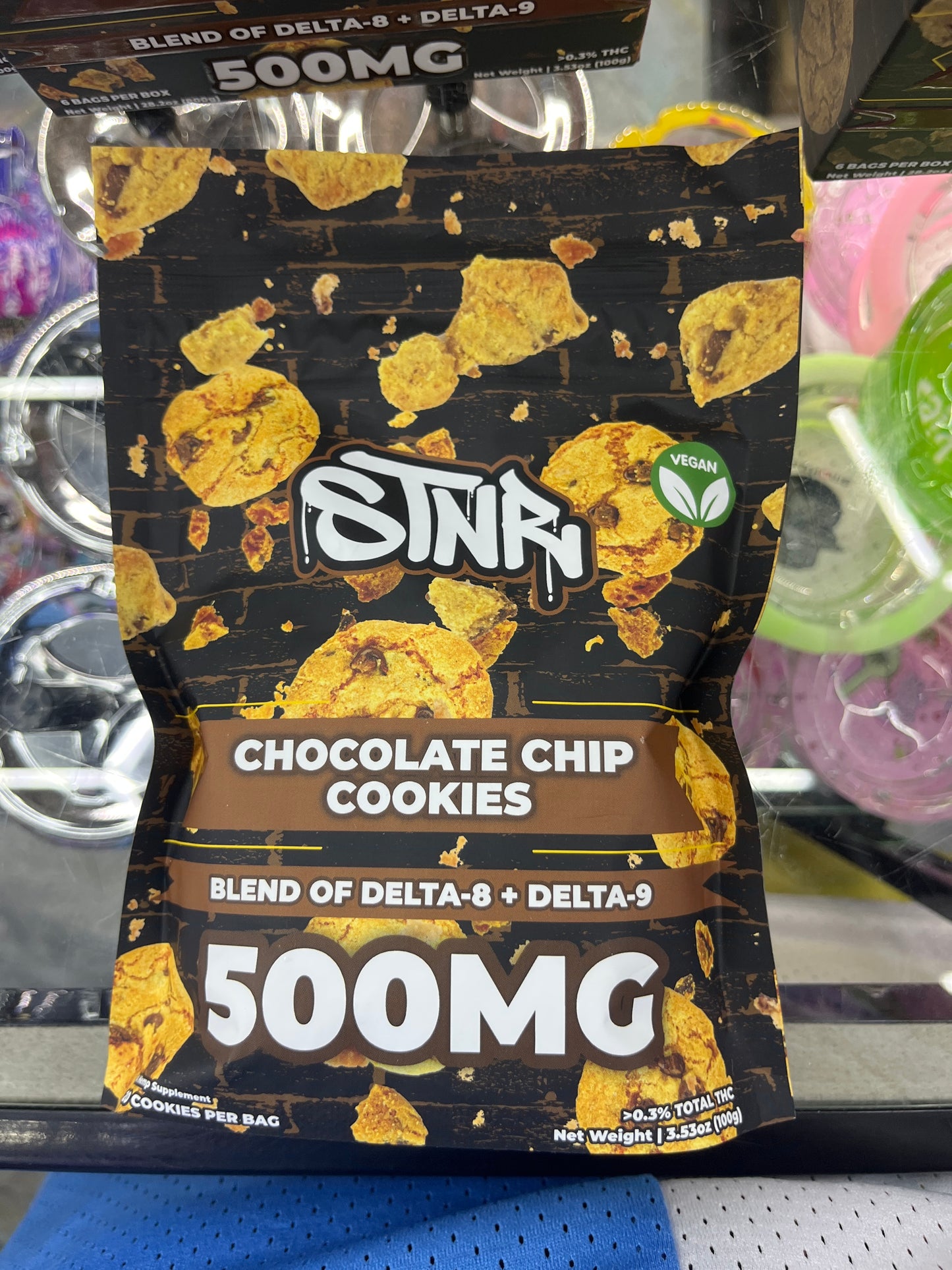 Stnr choclate chip cookies 500mg delta blend 20ct