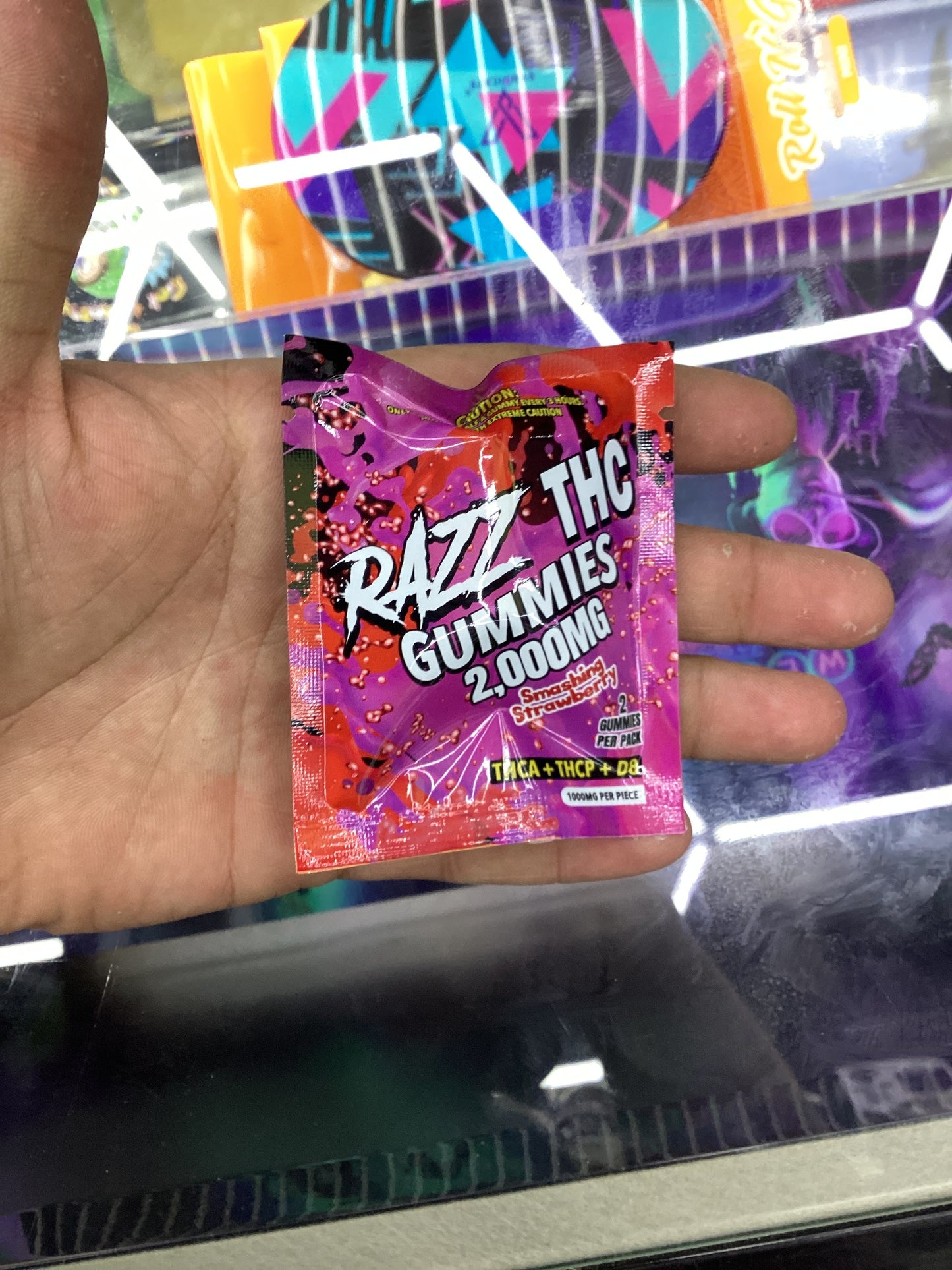 Razz thc-a 2,000mg 2pack smashing strawberry