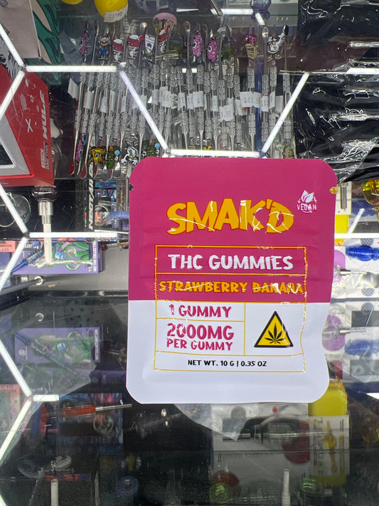 SMAK’D GUMMY 1ct x 2000mg strawberry banana