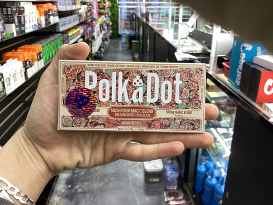 Polk a dot mushroom magic blend chocolate horchata 10,000mg 20 ct