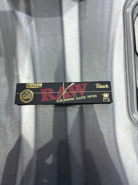 Raw classic black king size slim