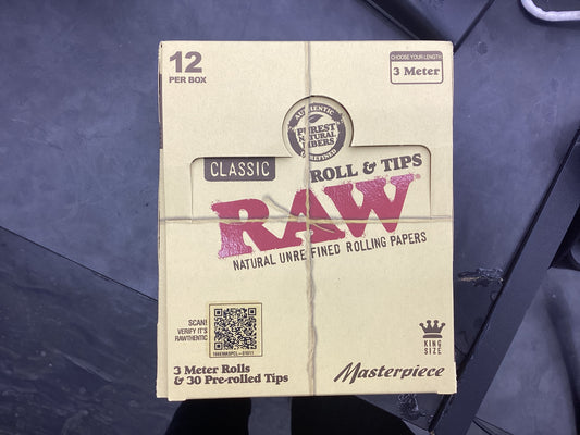 Raw masterpiece king size (rolls and tips)