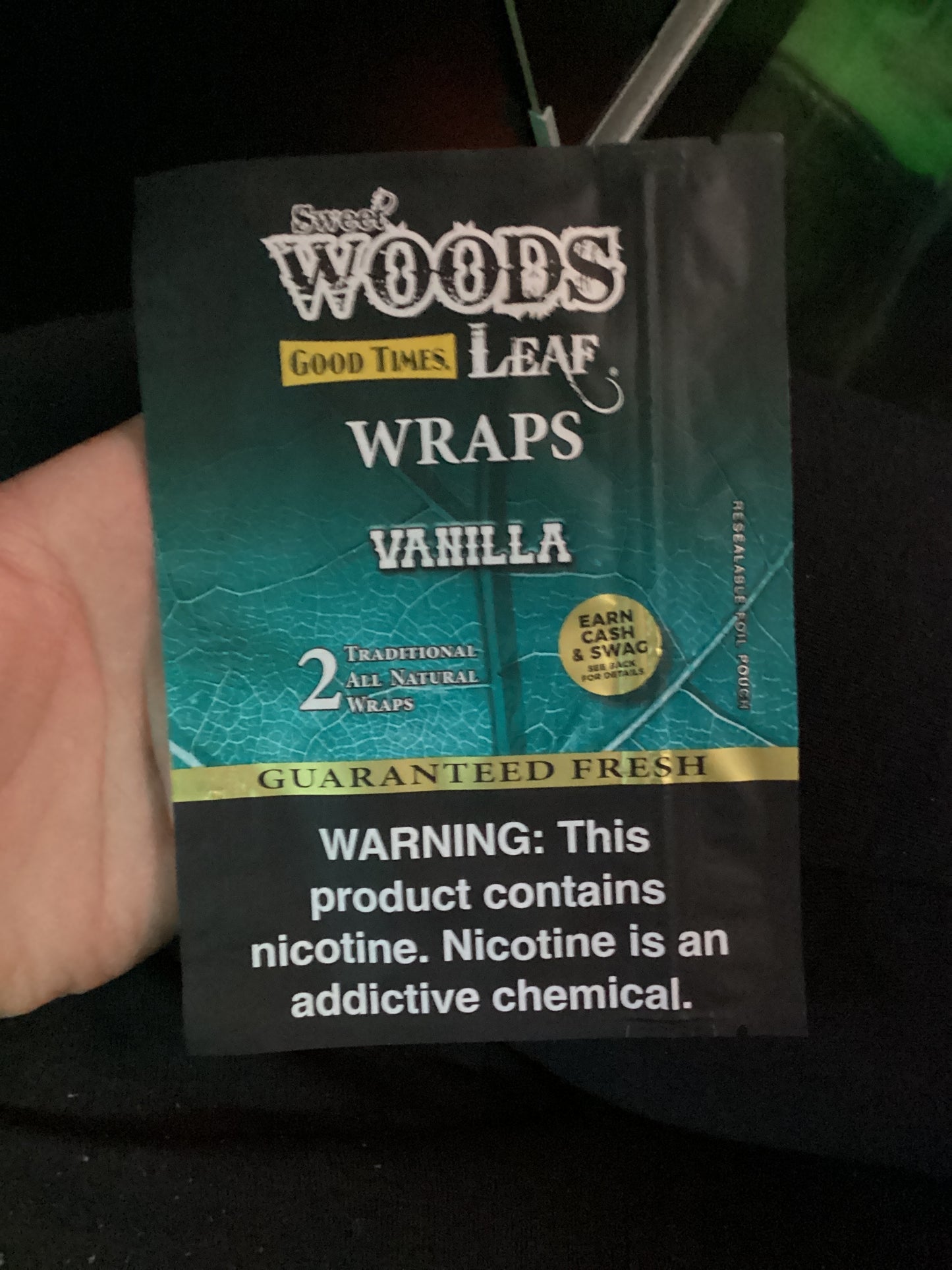 Woods leaf wraps vanilla