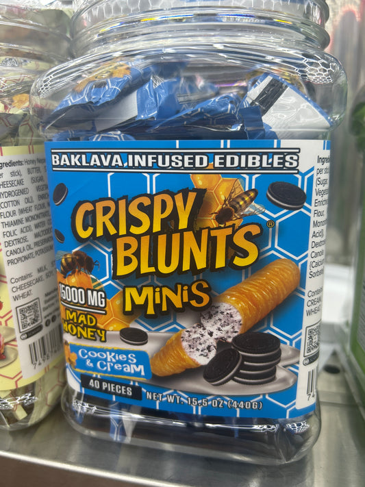 Crispy blunts minis 15000mg mad honey cookies n cream