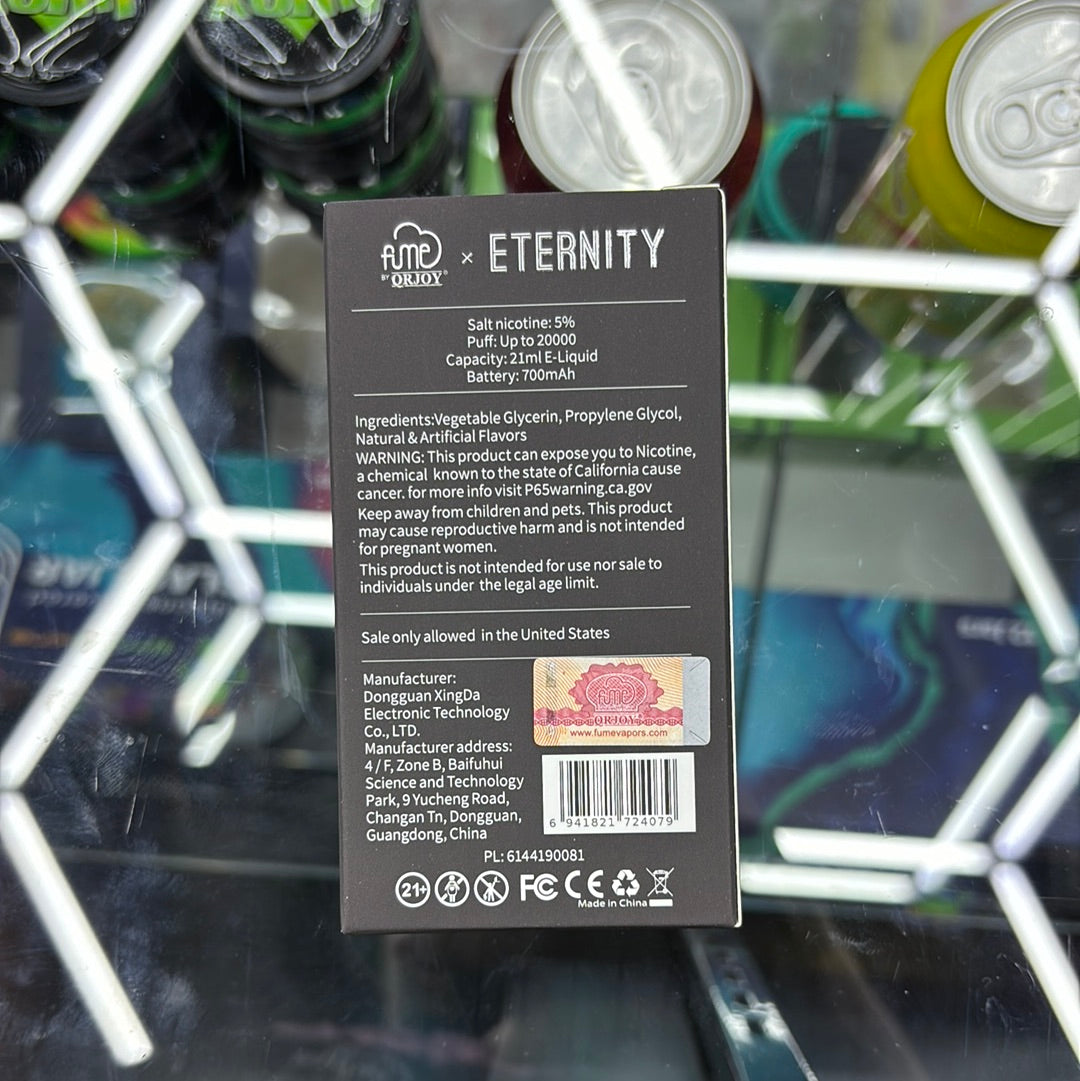 Fume 20,000 puffs black ice