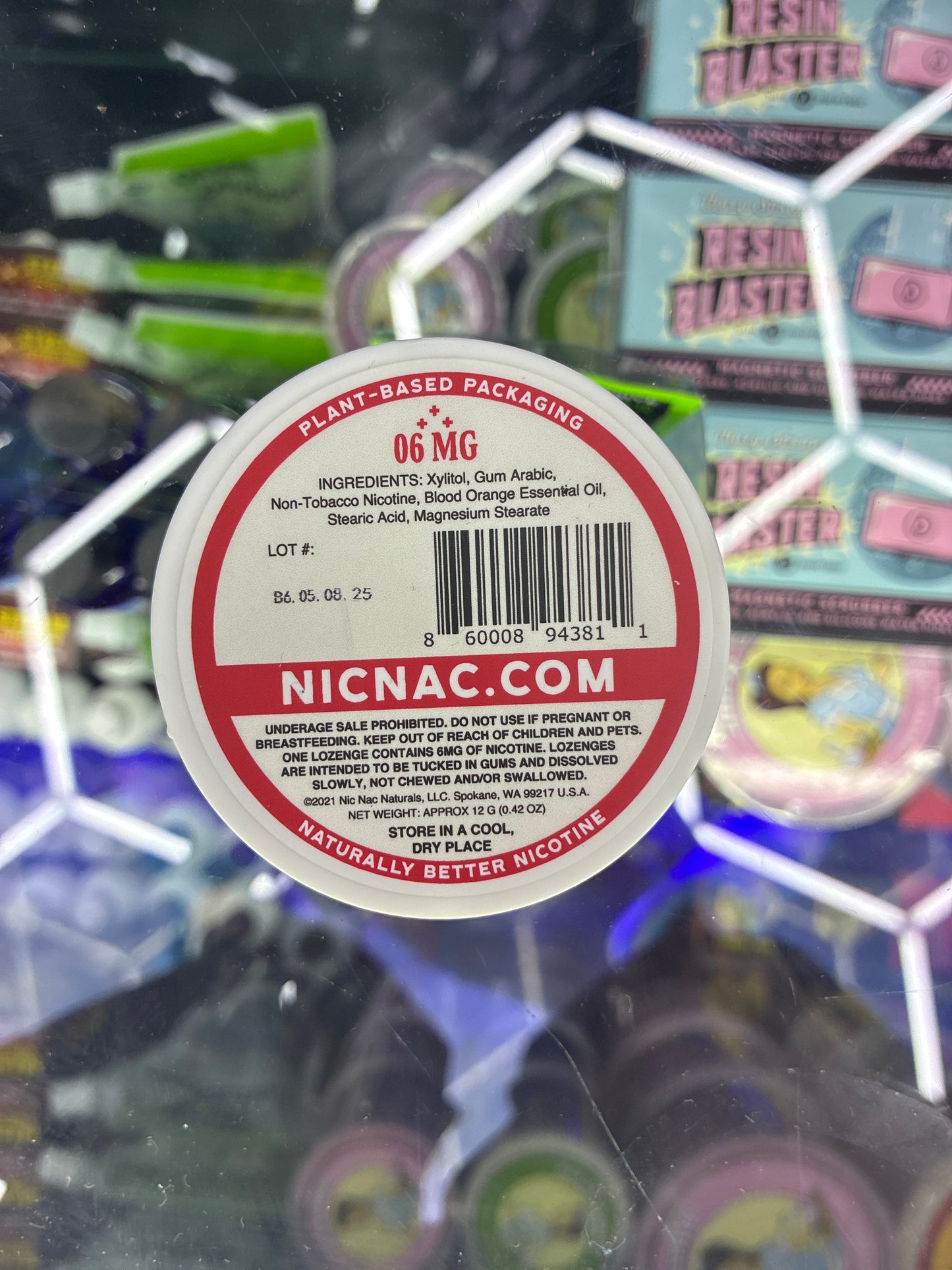 NICNAC NATURALS 15ct 06mg blood orange