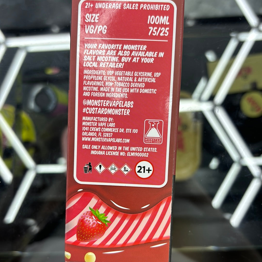 Custard monster,strawberry 6MG
