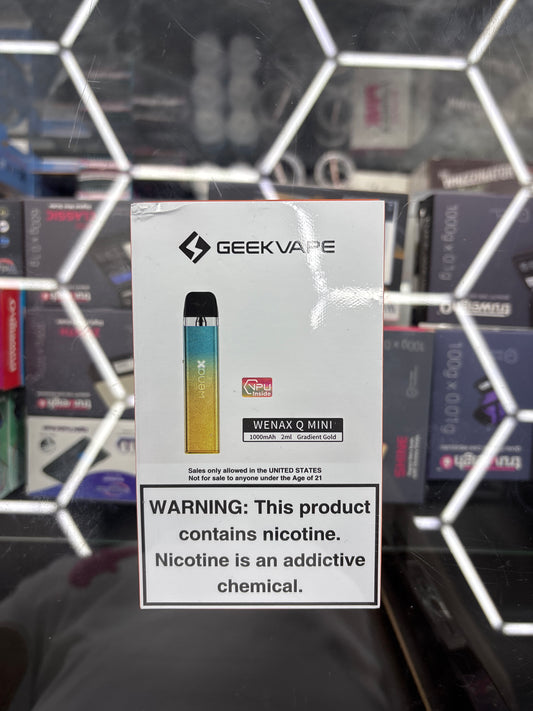 Geekvape Wenax q mini blue and gold