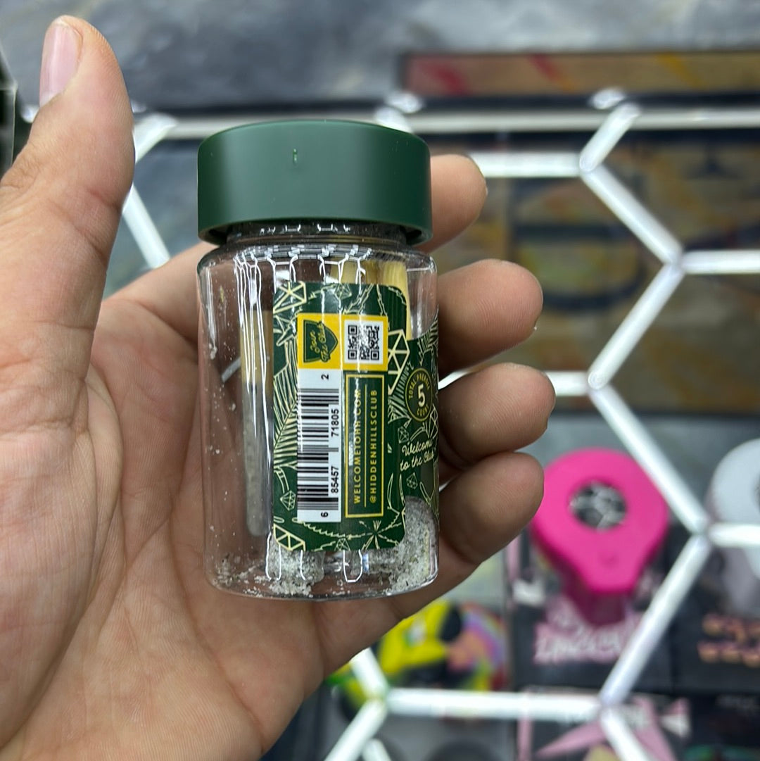 Hidden Hills club lit hills peach, mango punch, hybrid, VVS blend liquid diamond pre-rolls