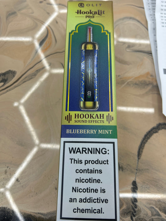 Olit hookah lit pro 60000k puffs blueberry mint